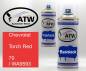Preview: Chevrolet, Torch Red, 70 / WA9593: 400ml Sprühdose + 400ml Klarlack - Set, von ATW Autoteile West.
